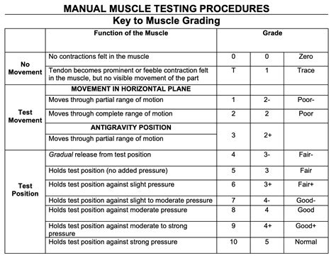 test of strength scores